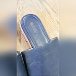 Michael Kors Ellen Leather Slide Studs Cork Sandals Sz 10 M Blue Photo 4