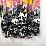 City Hearts Plus Size 3X Top Long Sleeve Vegas Skyline Black Pink Mature 1336 Photo 5