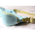 Coldwater Creek  Blue/Green Genuine Leather Boho Statement Satchel Purse Photo 2