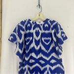 H&M  Cotton Tunic Dress Abstract Womens XL Blue Photo 7
