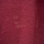 Burgundy Sweater with Knitted Neck and Cuffs and Embroidery Size 1X Photo 5