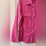 Ralph Lauren Lauren Pink Polka Dot Button Down Size Medium Photo 2