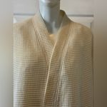Boca Terry Robe Unisex Mens Womens Kimono Waffle Basic Cream Size XXL Photo 3