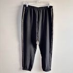 100% silk Twelfth Street Cynthia Vincent Black Jogger Pants Women’s Size L Size L Photo 1