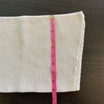 Babaton  Beige Ribbed Knit Tube Top Bandeau M Neutral Basic Capule Layering Photo 7