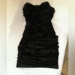 superdown Sonya Bustier Mesh Dress in Black Photo 3