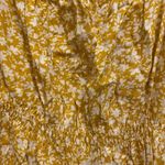 Papaya Chocolate Womens Tank Top M Medium Mustard Yellow White Daisies NWT Photo 1