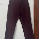 Chico's  Juliet Straight Pant Deep Merlot Dress Pants Size 10 Petite Photo 0