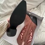 Jeffrey Campbell Fluttering Cowboy Boots in Blush Suede Metallic - Cowgirl Boot Photo 1