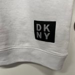 DKNY  Sport Logo Patch Sneaker Dress White Sweatshirt Size Small NEW Casual Photo 2