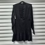 Farm Rio  Dress Women's Size Small Black Smocked Long Sleeve Cocktail Party Photo 7