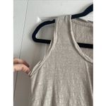St Tropez West Womens Small Tan Linen Sleeveless Blouse Tank NEW Clean Girl Lux Brown Photo 5