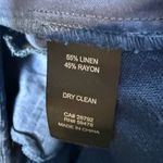 House of Harlow 1960 Linen Blend Straight Leg Pants in Blue Size 0 Photo 5