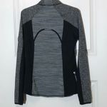 Athleta Black Space Dye Half Zip Pullover Photo 2