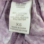 Chaser Purple Distressed Burnout Open Cut Out Long Sleeve Top Photo 12