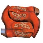 Corral  Orange Leather Cowboy Boots(Size 8) Photo 3