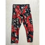 DKNY Sport Womens Black Red Palm Leaf Print Capri Leggings Size M Active Size M Photo 9