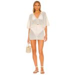 l*space  Coast Is Clear Mini Skirt in Cream Medium New Womens Coverup Photo 3