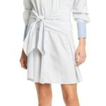 frame denim Frame Stripe Wrap Dress Long Sleeve T Shirt Dress Front Buttons sz Small NWT Photo 1