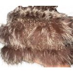 Neiman Marcus Brown Rabbit and Fox Fur Bolero Shrug Cropped Jacket Evening Occasion Coat Med Photo 6