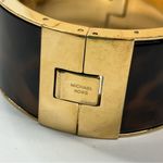 Michael Kors | Tortoise Gold Tone Hinged Bangle Bracelet Photo 2