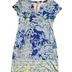 Lilly Pulitzer Sophiletta Dress Blue Current Sea Sirens Size Small UPF 50 Photo 0