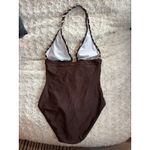 Ralph Lauren swimsuit One Piece Brown & White Halter 10 Photo 1