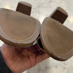 Lucky Brand  Joal Snakeskin Print Peep Toe Stacked Heel Bootie Shoe Size 9 Photo 10