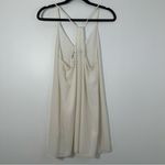 Alice + Olivia  Fierra Y Back Tank Silk Dress White M NWT Photo 4