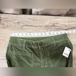 Free People  High Time Velvet Kick Flare Pants Olive Army Green size 8 Photo 5