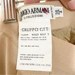 Giorgio Armani  Le Collezioni Size 4 Khaki Wool Suit Midi Pencil Skirt Photo 2