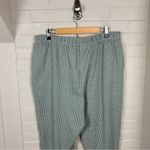 Lands' End Lands’ End Green Check Plaid Sport Knit Straight Leg Pants Plus Size 1X 16/18 Photo 9