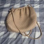 Anthropologie  Cream Woven Handbag Photo 3