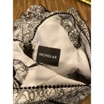 Nicholas Revolve  Azalia Lace plunge Trumpet glam Midi Dress Grey Black V Neck 0 Photo 7