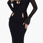 House Of CB  Ophelia Georgette Cutout Midi Dress size M Photo 5