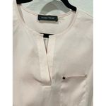 Ivanka Trump Baby Pink Gold Studs Blouse Photo 2