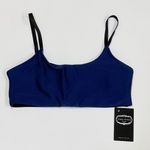 NEW Zara Terez XS Mesh Back Sports Bra Navy Blue Strappy Workout Crop Top Gym Photo 1