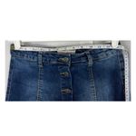 Hot Kiss  button up denim jean mini skirt Y2K dark wash size M Skylar Skirt Photo 3