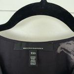 White House | Black Market  Women’s XXS Black Floral Top Blouse Photo 1