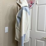 Inc international  Concepts Cream and blue-Gray hoodie Jacket Photo 4