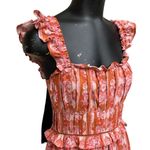 House of Harlow NEW Helena Maxi Dress in Terracotta Pink Floral Size Small Photo 3