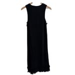 J.Crew  Black Crochet Fringe Sweater Midi Dress Size XS Photo 7