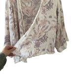 Free People floral lace cardigan pullover rayon women's top spring design Photo 3