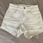American Eagle White highrise super super stretch shorts Photo 2