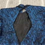 Ricki Lang for Nuit Blue Metallic and Velvet Mockneck Vintage VTG Size 8 Photo 2