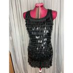 Vintage beaded fringe wiggle dress black Photo 4