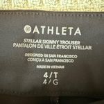 Athleta Stellar Skinny Trouser Pants Womens 4T Tall Black Athleisure Travel Work Photo 2