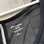 Abercrombie & Fitch Tank Top sheer womens Black (medium) workout athleisure gym Photo 1