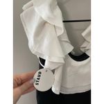 STAUD New  Kiara off-shoulder ruffled minidress Size 14 Photo 4