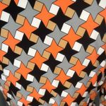 Julie Brown Milo Wrap Side Tie 3/4 Sleeve Geometric Dress Size Large NWOT Photo 4